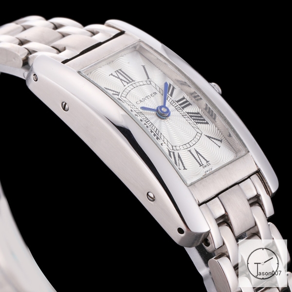 Cartier Tank Solo XL Stainless Steel Ladies Watch AHGT1e Everose Gold Dial Diamond Bezel Stainless Steel Case Quartz Movement Glass Back Black Fh1883925800