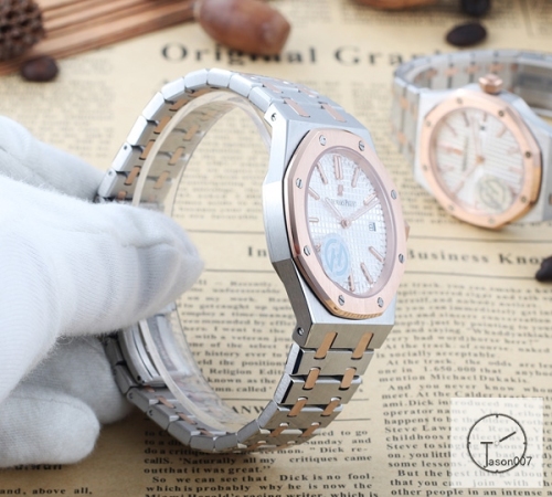 AP Royal Oak Tow Tone Silver Dial Quartz Movement Stainless Steel Mens Watch AHGT281525820