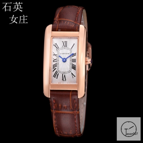 Cartier Tank Solo XL White Dial Everose Gold Case Quartz Movement Glass Back Black Leather StrapStainless Steel Ladies Watch AHGT1882125800