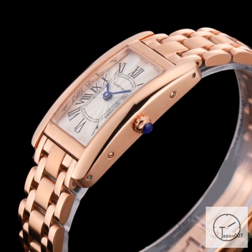 Cartier Tank Solo XL Everose Gold Stainless Steel Ladies Watch AHGT1e Everose Gold Dial Diamond Bezel Stainless Steel Case Quartz Movement Glass Back Black Fh1884225800
