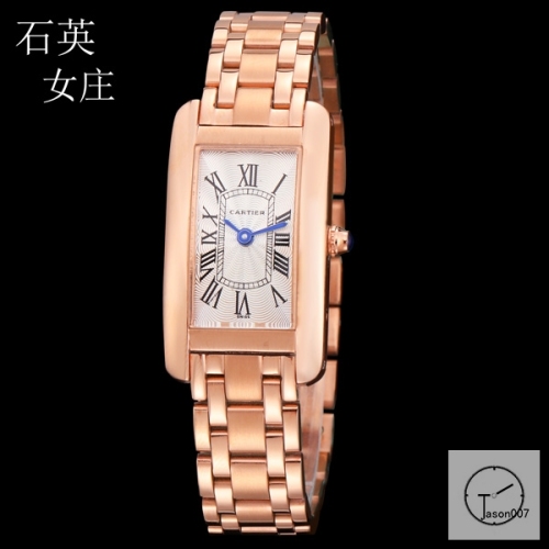 Cartier Tank Solo XL Everose Gold Stainless Steel Ladies Watch AHGT1e Everose Gold Dial Diamond Bezel Stainless Steel Case Quartz Movement Glass Back Black Fh1884225800