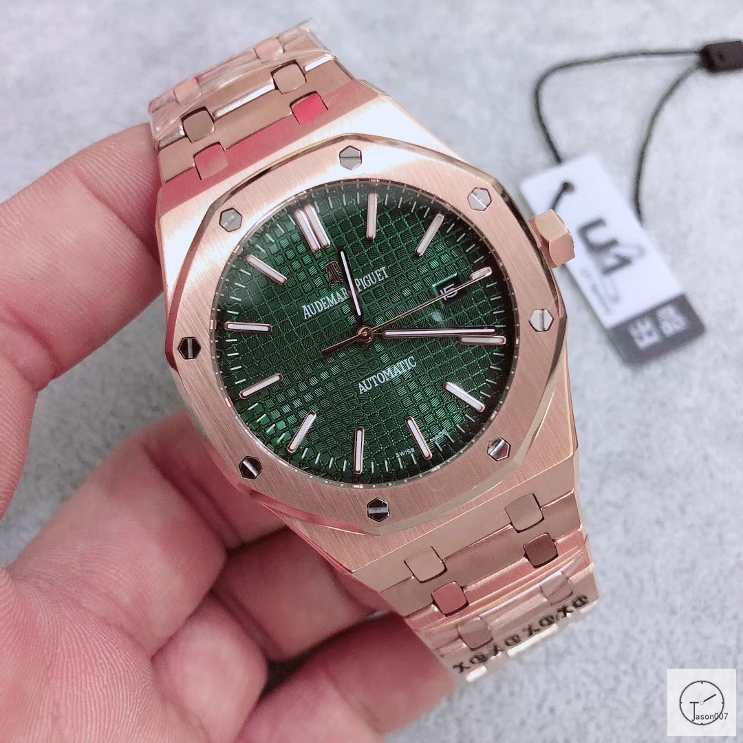 Audermars Piguet Royal Oak Rose Gold Green Dial 41MM Automatic Movement Mens Watch AU3585960