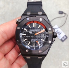 Audemars Piguet Royal Oak Offshore Pvd Black Black Dial Automatic Movement Engraved Blue Rubber 42mm Men Watch AU2588480