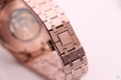 Audermars Piguet Royal Oak Rose Gold Gray Dial 41MM Engraved Automatic Movement Mens Watch AU3586260