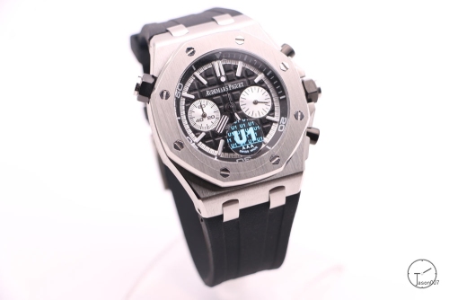 Audemars Piguet Royal Oak Offshore 42mm Black Rubber Quartz chronograph Ap Men's Watch AU26067480