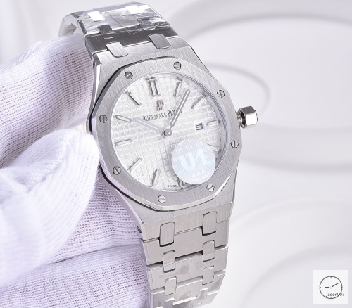 Audemars Piguet Royal Oak Women 34mm Quartz Silver Case White Dial AP Original Buckle Sapphire Watch AU26067800