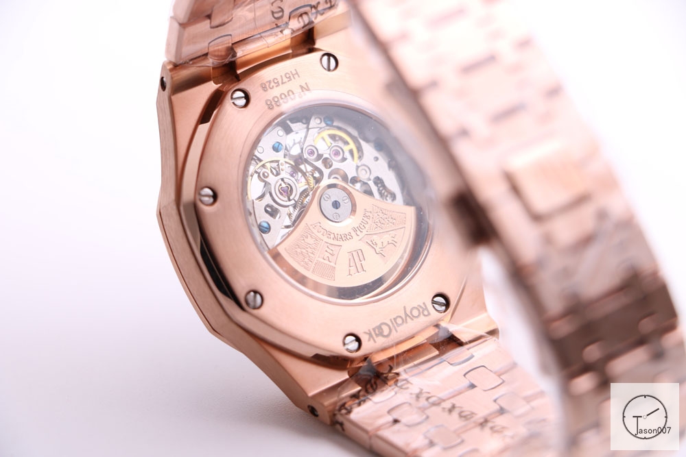 Audemars Piguet Royal Oak 18K Rose Gold Skeleton Dial Gray Automatic Movement Stainless Steel Mens Watch AU36067060