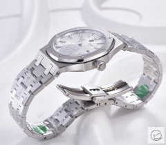 Audemars Piguet Royal Oak Women 34mm Quartz Silver Case White Dial AP Original Buckle Sapphire Watch AU26067800
