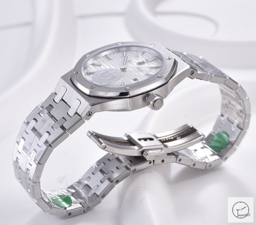 Audemars Piguet Royal Oak Women 34mm Quartz Silver Case White Dial AP Original Buckle Sapphire Watch AU26067800