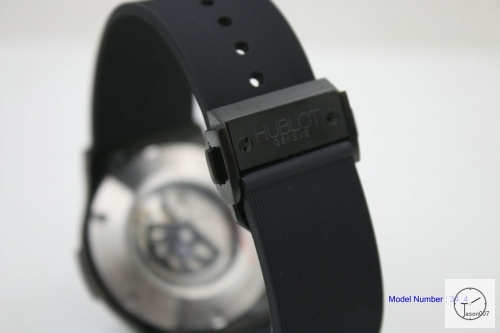 HUBLOT Classic Fusion Black CASE Smooth dial Automatic Movement Rubber Back Glass Auto Date Original clasp Men's 40mm Watch HUBP20000660