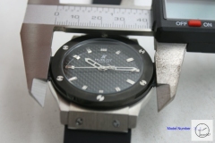 HUBLOT Classic Fusion Silverr Case Black Bezel Wavy dial Automatic Movement Rubber Back Glass Auto Date Original clasp Men's 40mm Watch HUBP20000860
