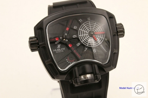 Hublot MASTERPIECE Series Quartz Black Case Black Dial Rubber Men's Watch HUBP1000660