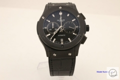Hublot Classic Fusion Series VK Quartz Chronograph Black Auto Date Leather&Rubber Black Dial 42mm Men's Watch HUBS200240
