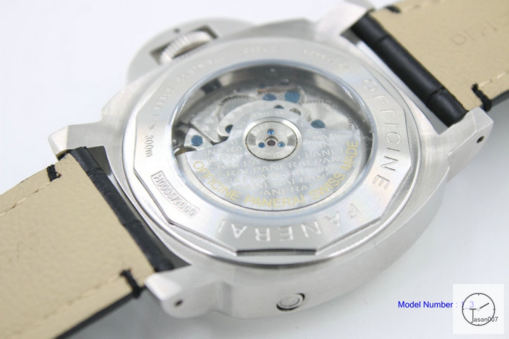 LUMINOR PANERAI Mens Luxury WristWatch GlassBack 42MM dial Leather Strap PN49625180