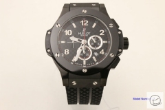 Hublot Big Bang TUIGA 1909 Rubber Black Case Ceramics Quartz chronograph Black Rubber Strap Geneva Auot Date 42MM Men's Watch HUBS2001760