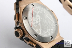Hublot Big Bang LUNA ROSSA TUIGA 1909 Sapphire Rubber Rose Gold Case Quartz chronograph Black Rubber Strap Geneva Auot Date 42MM Men's Watch HUBS2001860