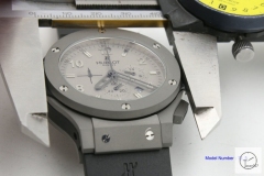 Hublot Big Bang Sapphire Glass Gray TUIGA 1909 Smooth dial Quartz chronograph Gray Rubber Strap Geneva Auot Date 42MM Men's Watch HUBS2002160
