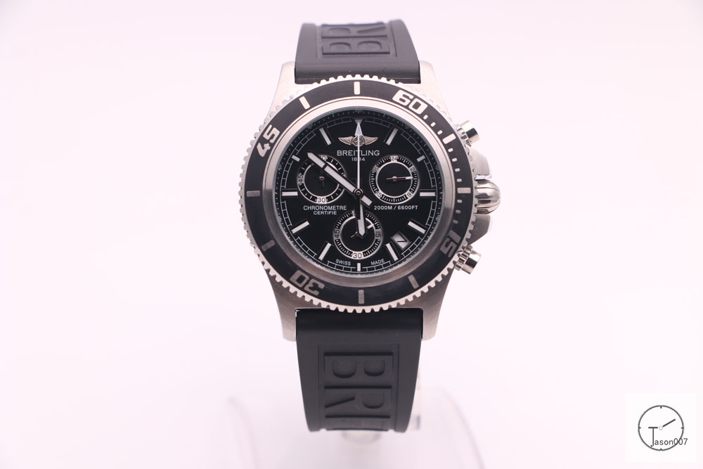 BREITLING 1884 CHRONOMAT Black Dial 2000M 6600FT Black Rubber Quartz