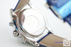 BREITLING 1884 CHRONOMAT Blue Dial Original clasp Quartz chronograph stainless steel Leather Strap 43mm Automatic calendar Men's watch BT2000960