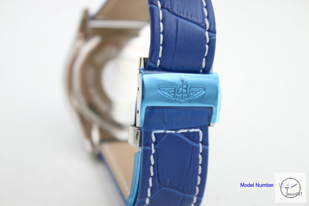 BREITLING 1884 CHRONOMAT Blue Dial Original clasp Quartz chronograph stainless steel Leather Strap 43mm Automatic calendar Men's watch BT2000960