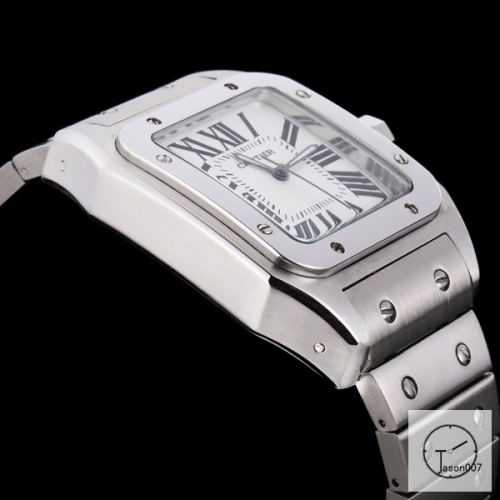 Cartier Santos 100 XL Case White Dial Quartz Movement Stainless Womens Watch Fh1950525880