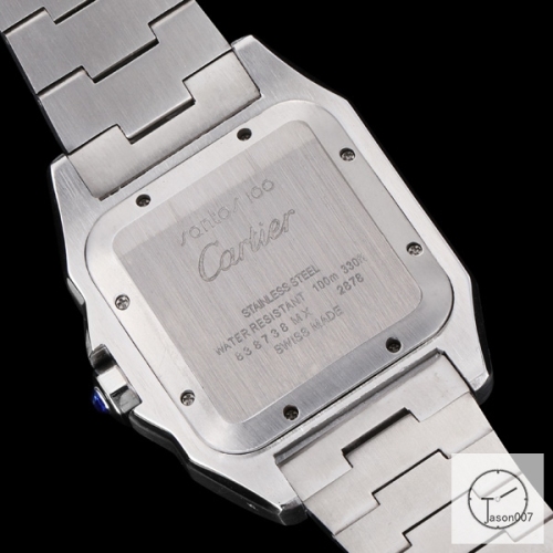 Cartier Santos 100 XL Case White Dial Quartz Movement Stainless Womens Watch Fh1950525880