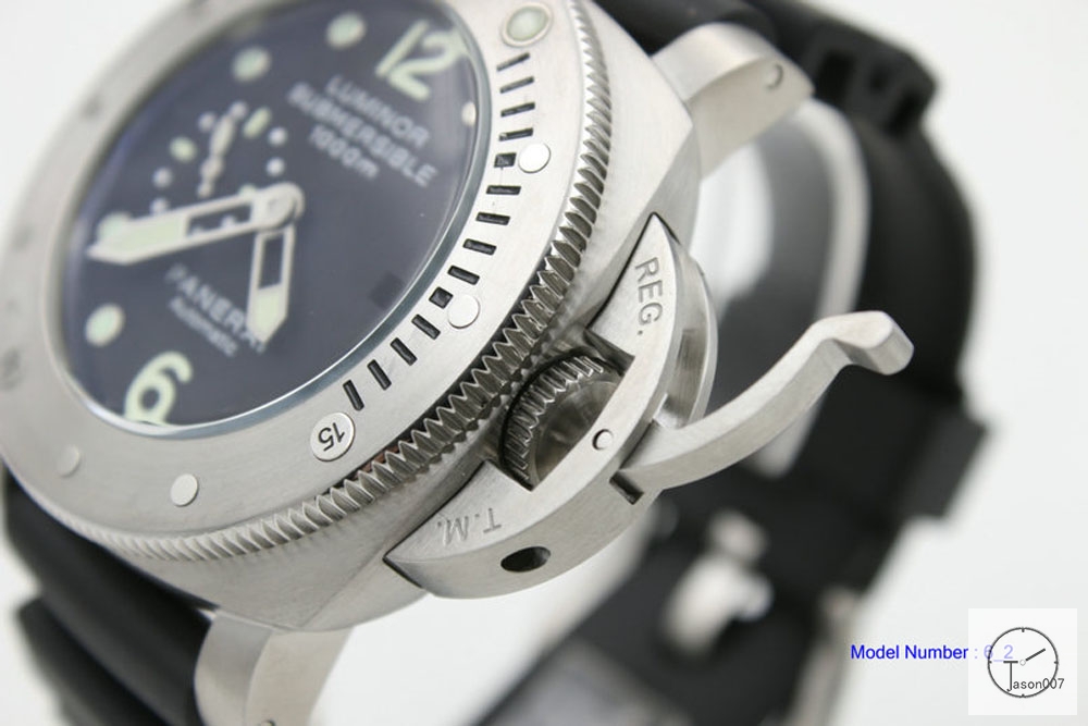 LUMINOR PANERAI Mens 46MM Automatic Rubber Strap Sub dials work PN431550