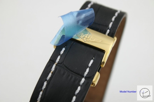 BREITLING Avenger Series 1884 18K Gold Case Black Dial Quartz chronograph 44mm Stainless steel Leather Strap Men's Watch BT2003260