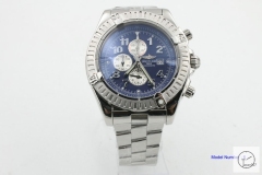 BREITLING Avenger Series 1884 Silver Blue Dial Quartz chronograph 44mm Stainless steel Men's Watch BT2002860