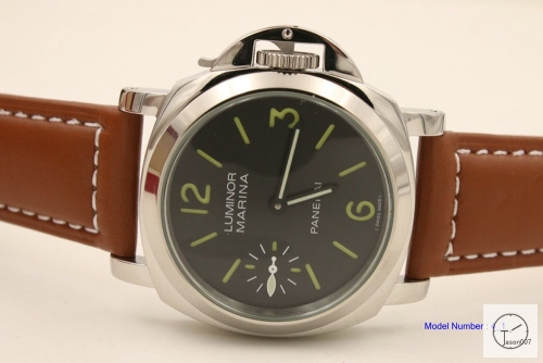 LUMINOR PANERAI Mens 42MM PAM00914 Automatic Classic Leather Strap Glass Back PN431850