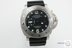 LUMINOR PANERAI Mens 46MM Automatic Rubber Strap Sub dials work PN431550