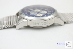 BREITLING TRANSOCEAN 44MM Quartz Movement Stop Watch Stainless Steel Blue dial BT2136520