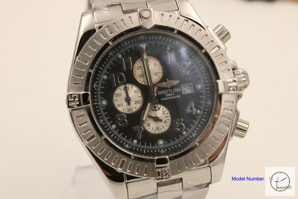 BREITLING Avenger Series 1884 Black Dial Quartz chronograph 46mm Stainless steel Strap Men's Watch BT2003560