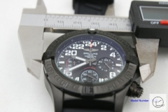 BREITLING Avenger Series 1884 Black Number Dial Quartz chronograph 46mm Stainless steel Strap Men's Watch BT2003660