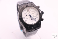 BREITLING Avenger Series 1884 Pvd Black White Dial Auto Date Bezel All Work Quartz chronograph CHRONOMETRE CERTIFIE 49mm Stainless steel Men's Watch BT2005580