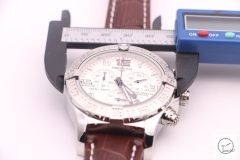 BREITLING Avenger Series 1884 White Dial Leather Bezel All Work Quartz chronograph CHRONOMETER CERTIFIE 49mm Stainless steel Men's Watch BT2004460