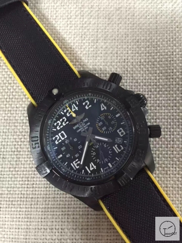 BREITLING Avenger Series 1884 Pvd Black Dial Auto Date Bezel All Work Quartz chronograph CHRONOMETRE CERTIFIE Rubber 49mm Stainless steel Men's Watch BT2005780