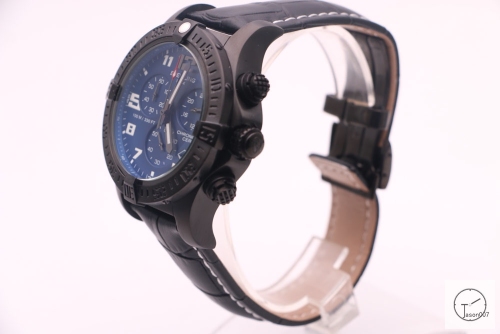 BREITLING Avenger Series 1884 Black Case Black Dial Auto Date Bezel All Work Quartz chronograph CHRONOMETER CERTIFIE 49mm Stainless steel Leather Men's Watch BT2005260