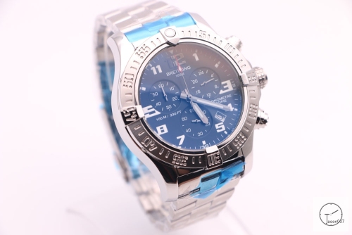 BREITLING Avenger Series 1884 Black Dial Auto Date Bezel All Work Quartz chronograph CHRONOMETER CERTIFIE 49mm Stainless steel Men's Watch BT2005560