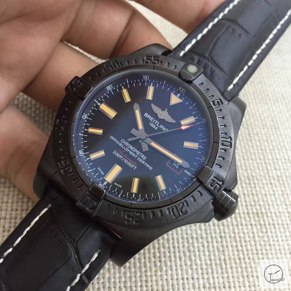 BREITLING Avenger Series 1884 Pvd Black Luminous Auto Date Bezel ...