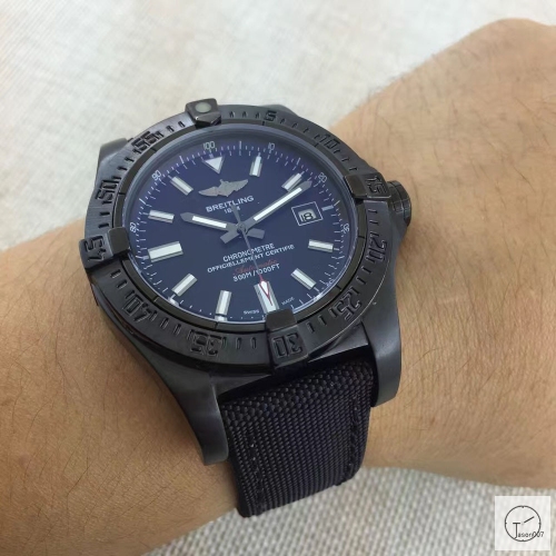 BREITLING Avenger Series 1884 Pvd Black Luminous Auto Date Bezel Automatic Movement CERTIFIE CHRONOMETRE 48mm Stainless steel Men's Watch BT20063860