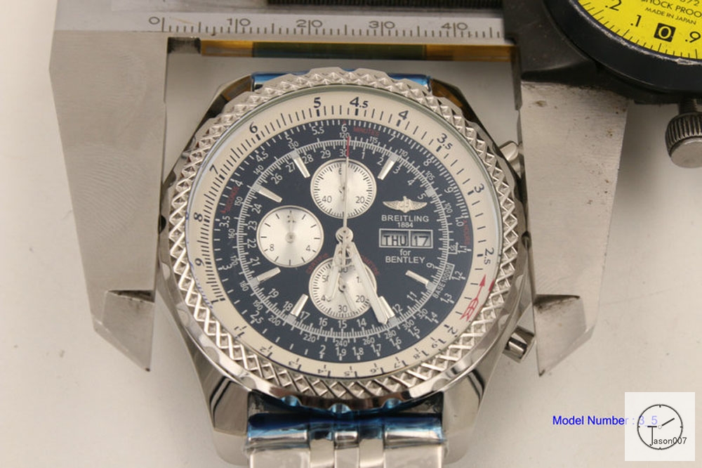 BREITLING Bentley 1884 Quartz Chronograph Auto Week Date Black 46MM