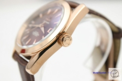 Omega SeaMaster ChronoMeter Automatic Movement Glass Back Brown dial Rose gold Stainless steel Leather OM2377120