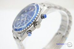 Omega Seamaster Planet Ocean 007 Limited Quartz Stop watch Chronograph Blue OM27411520