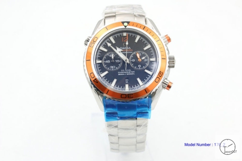Omega Seamaster Planet Ocean Quartz Stop watch Chronograph Stainless Steel OM29136460
