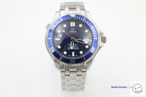 Omega Seamaster 300 Blue Bezel Autoamtic Stainless OM26113520 Steel