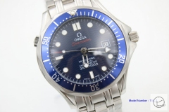 Omega Seamaster 300 Blue Bezel Autoamtic Stainless OM26113520 Steel