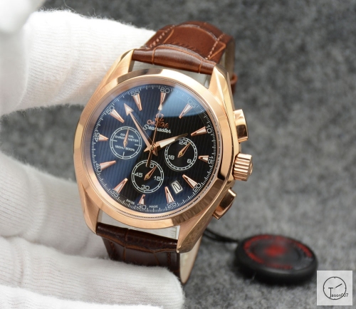 Omega Seamaster Quartz Movement Stop watch chronograph Rose Gold OM2315460