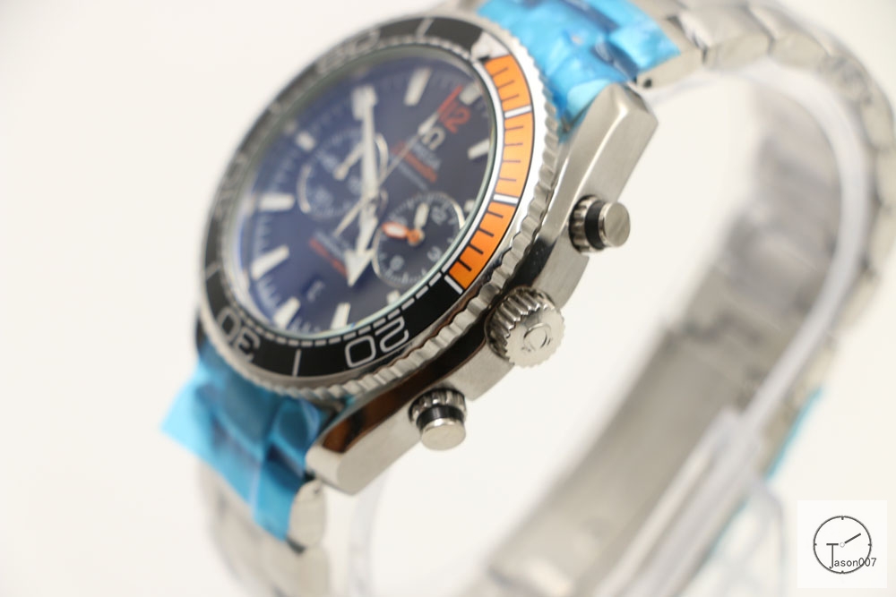 Omega Seamaster Planet Ocean Quartz Movement Chronograph Blakc Dial Stainless Steel OM2694460