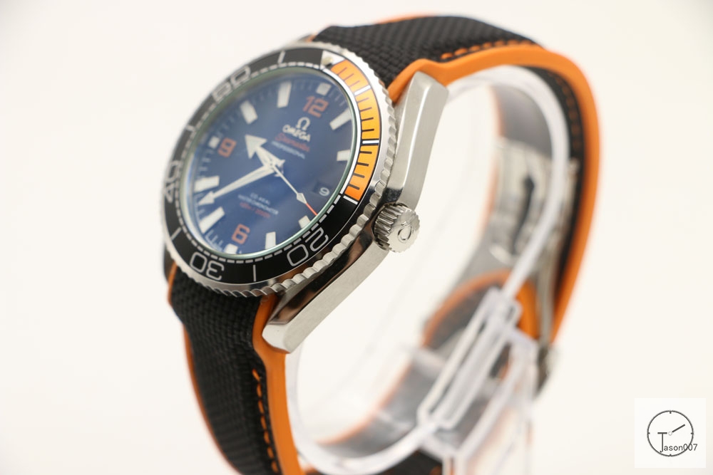 Omega Seamaster Planet Ocean Automatic Movement Black Orange Bezel Rubber Strap OM2965140